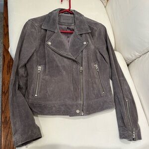Blank NYC Gray Suede Jacket